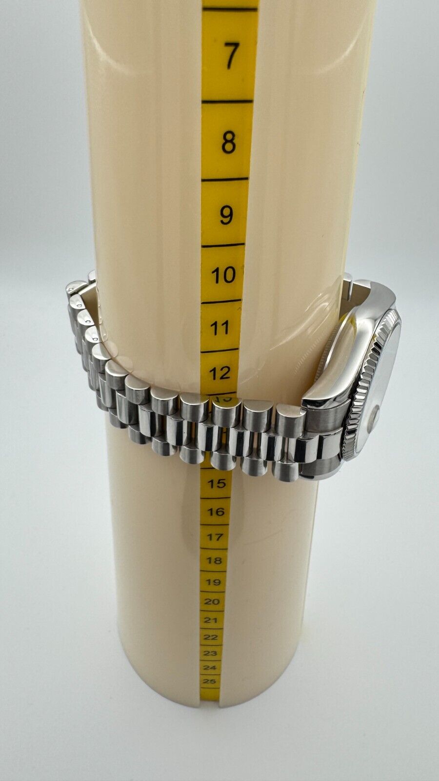 Bulova Super Seville Day-Date President Vintage Automatik-Armbanduhr in Silber